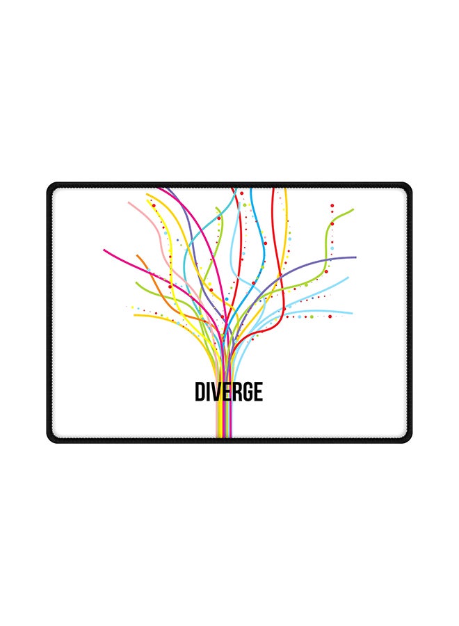 Stylizedd Diverge Mouse Pad With Non Slip Rubber Base Multicolour 