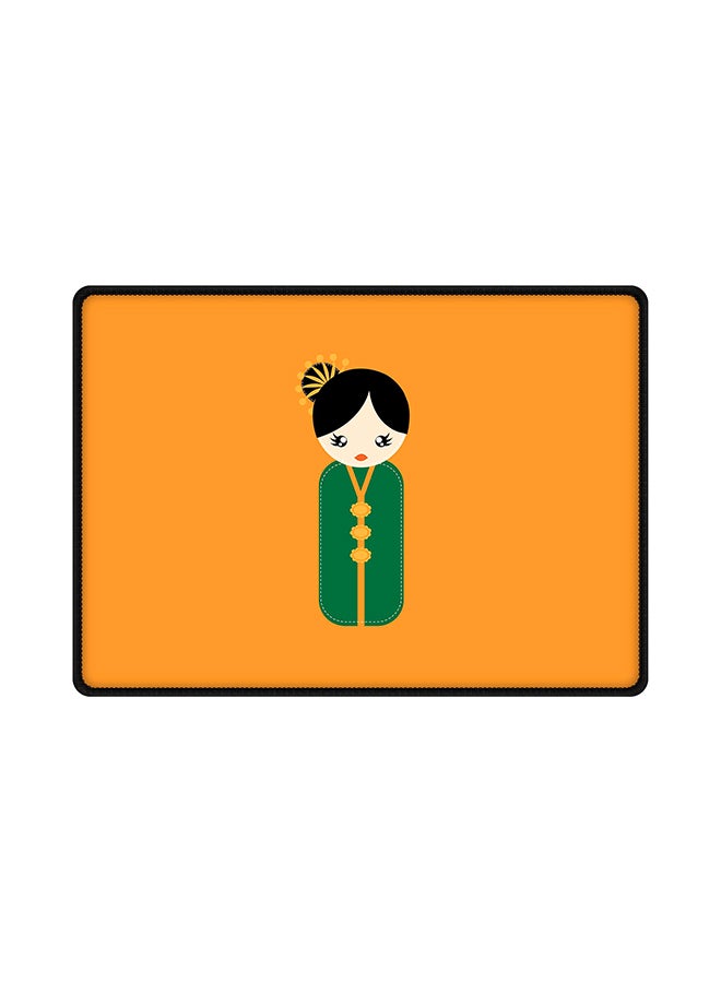 Stylizedd Japanese Doll Printed Gaming Mouse Pad Multicolour 
