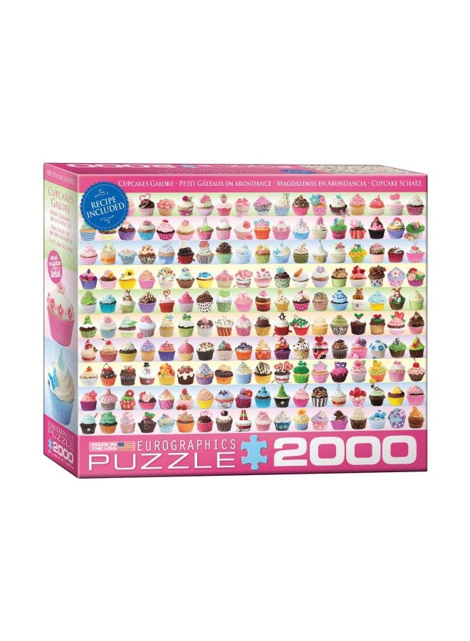 يورو جرافيكس أحجية قطع تركيب الصور بتصميم غلاف كتاب Cupcakes Galore  مكونة من 2000 قطعة طراز 8220-0629  - Image 1
