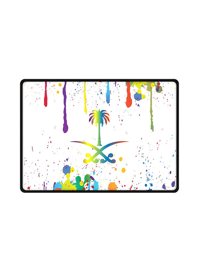 ستايلايزد لوحة ماوس مضادة للانزلاق وبقاعدة مطاطية ومزينة بطبعة متعدد الألوان