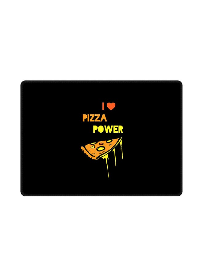 Stylizedd I Love Pizza Mouse Pad With Non Slip Rubber Base Multicolour