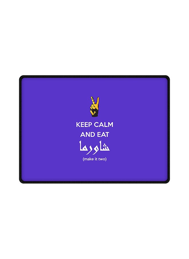 Stylizedd Keep Calm Printed Non Slip Mousepad Multicolour