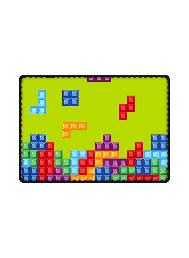 Stylizedd Tetris Mouse Pad With Non Slip Rubber Base Multicolour