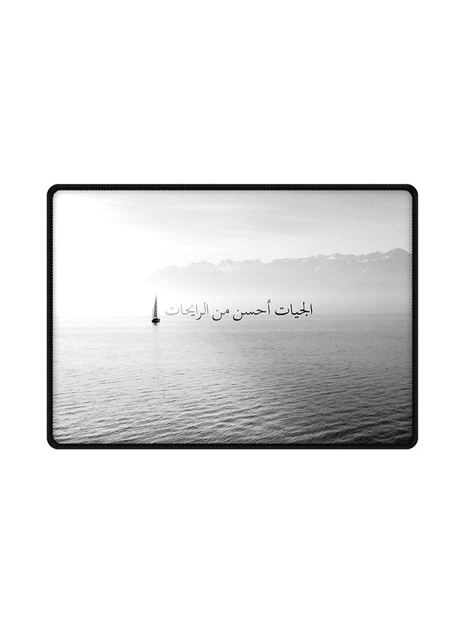 Stylizedd The Future Is Better Mouse Pad With Non Slip Rubber Base Grey