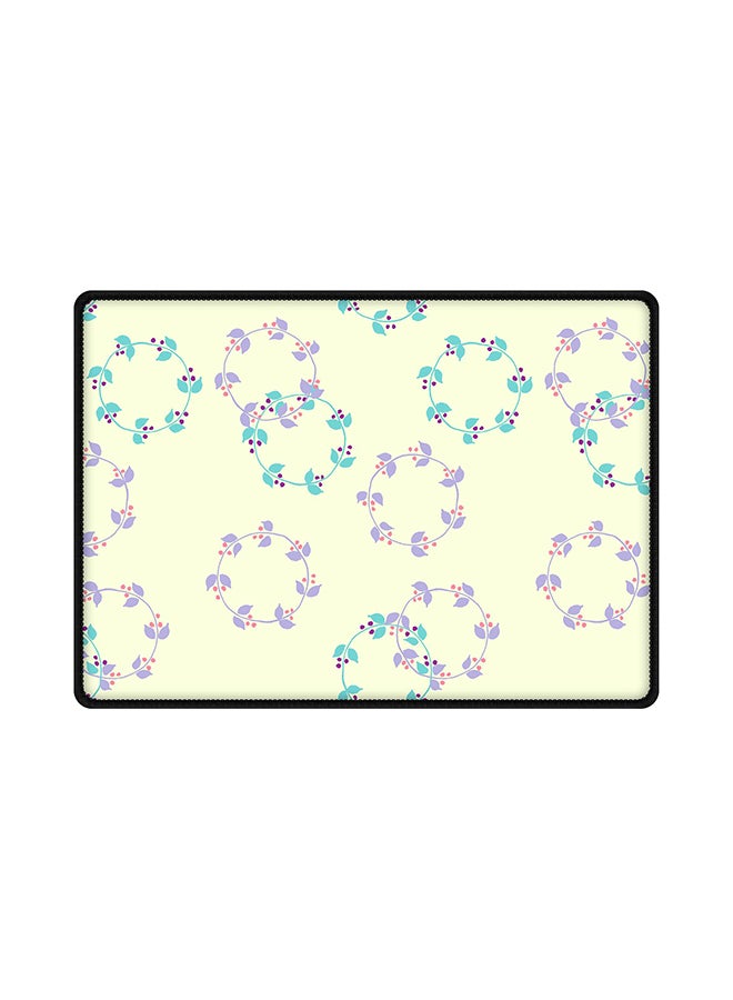 Stylizedd Floral Wreath Rubber Base Gaming Mouse Pad Multicolour