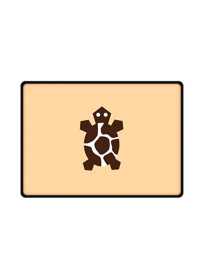 Stylizedd Tribal Turtle Mouse Pad Beige