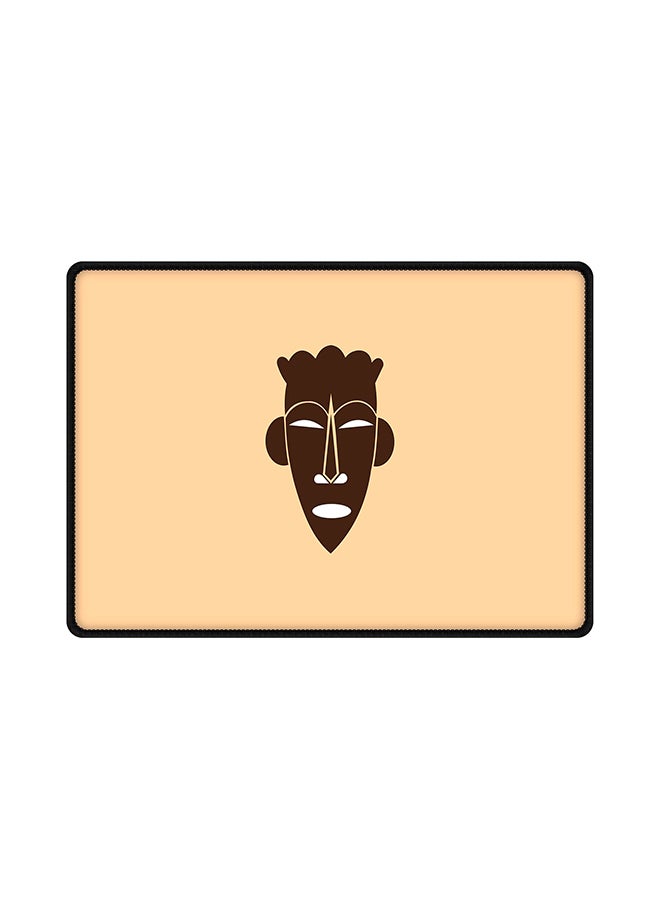 Stylizedd Tribal Mask Mouse Pad Beige 