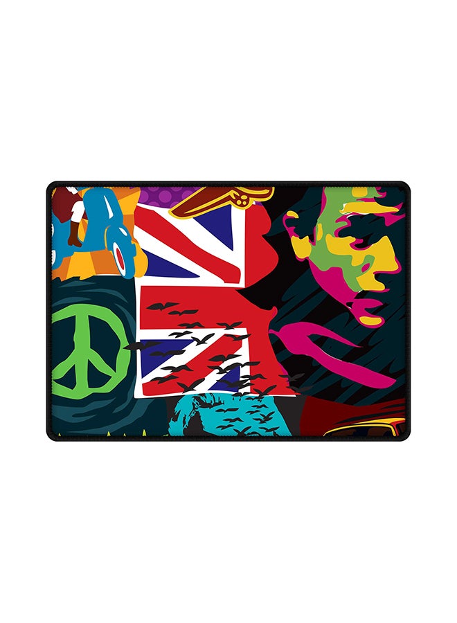 Stylizedd Retro Spy Printed Gaming Mouse Pad Multicolour 