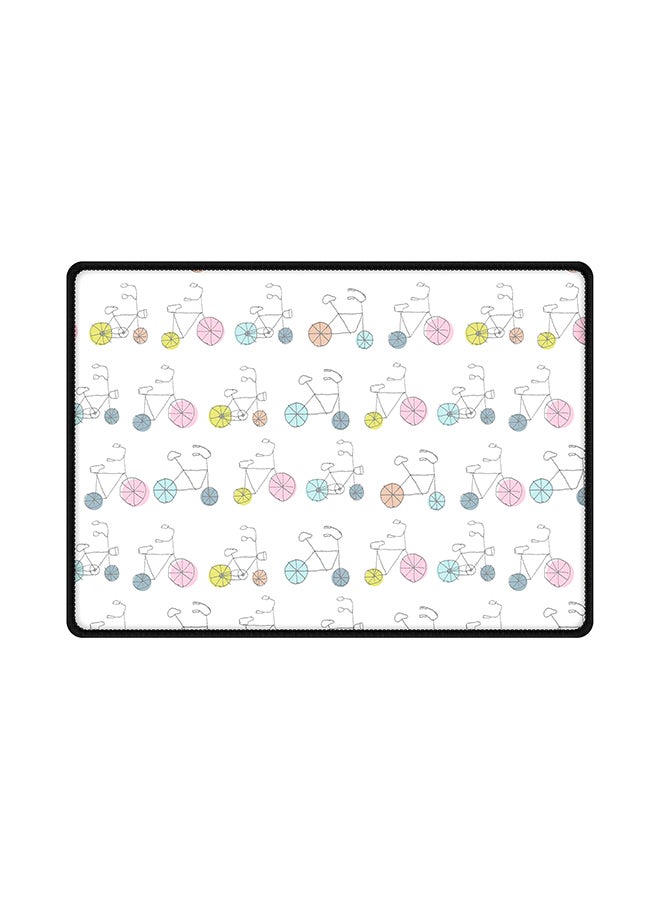 Stylizedd Cycle Sribbles Designed Rubberized Gaming Mouse Pad Multicolour