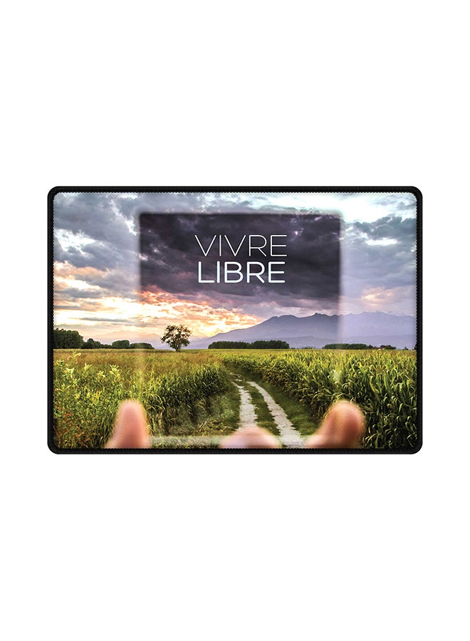 Stylizedd Vivre Libre Designed Rubberized Mouse Pad Multicolour