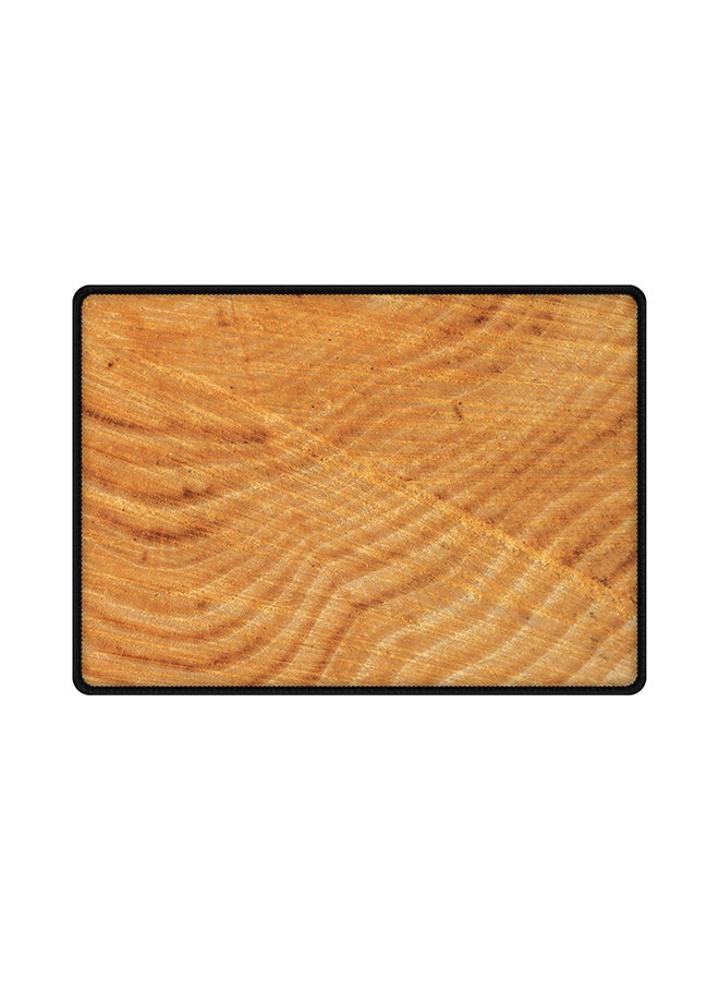 ستايلايزد لوحة ماوس بتصميم حلقات عمر الشجرة بني