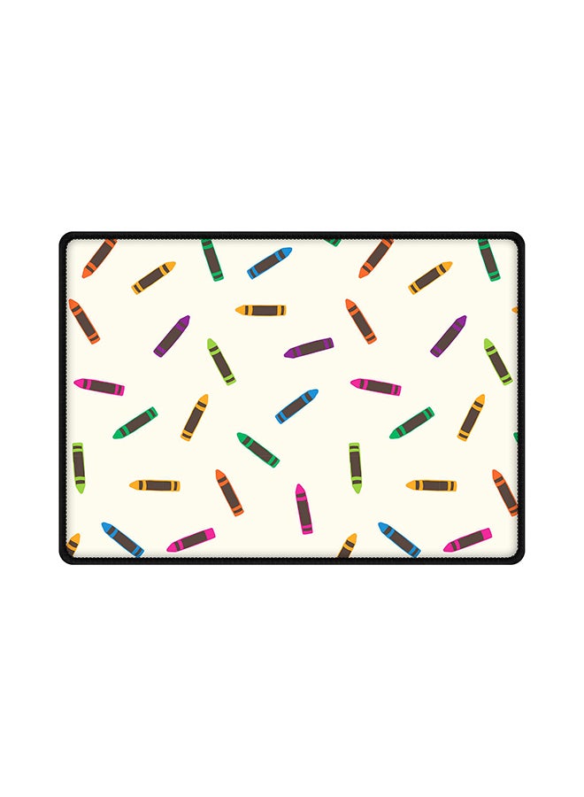 Stylizedd Crayon Pary Rubber Base Gaming Mouse Pad Multicolour