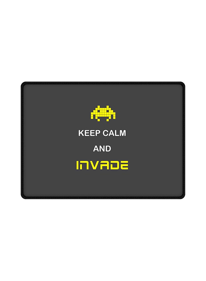 Stylizedd Keep Calm And Invade Mouse Pad Multicolour