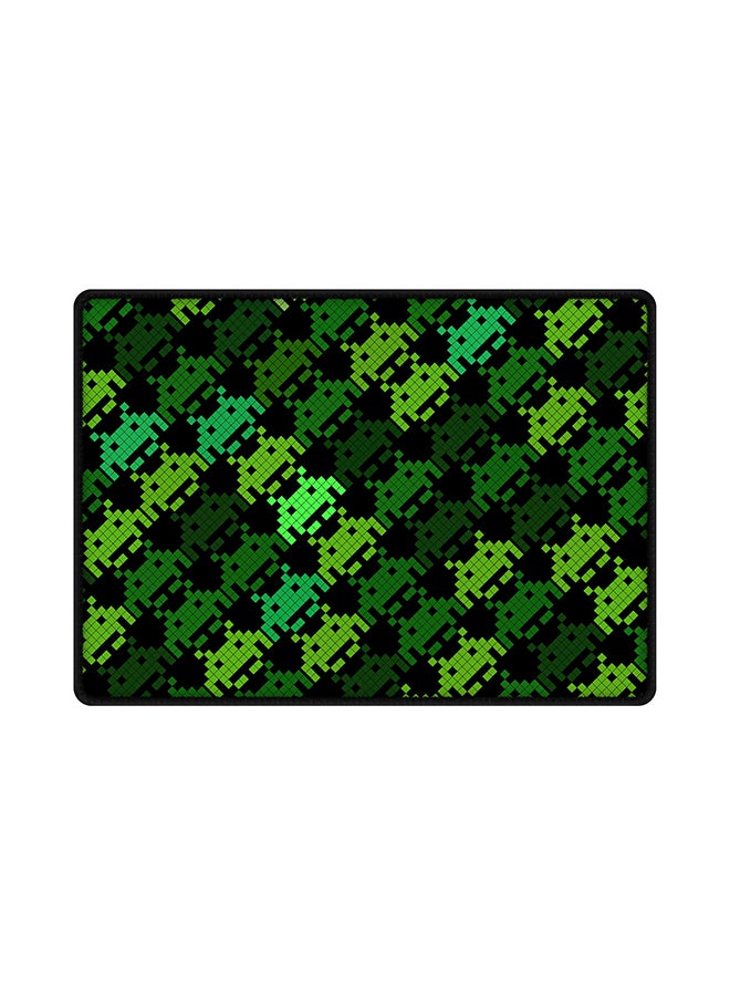 Stylizedd Invader Matrix Mouse Pad With Non Slip Rubber Base Green/Black