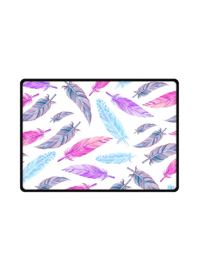 ستايلايزد لوحة ماوس بتصميم الريش ملون متعدد الألوان