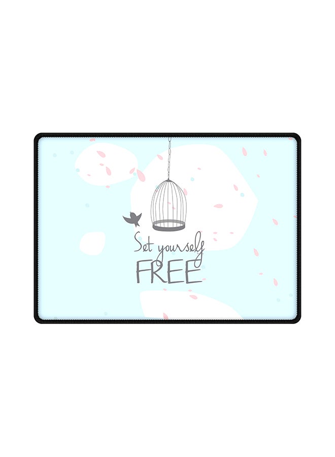 Stylizedd Set Yourself Free Mouse Pad With Non Slip Rubber Base Multicolour