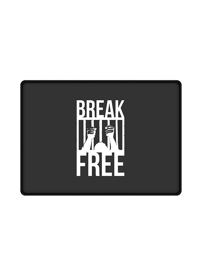 Stylizedd Break Free Mouse Pad With Non Slip Rubber Base Multicolour