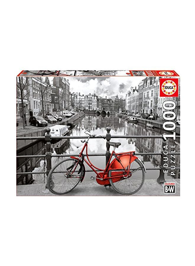 ايديوسا لعبة أحجيات قطع تركيب بتصميم مدينة أمستردام مكونة من 1000 قطعة طراز 14846 - Image 1