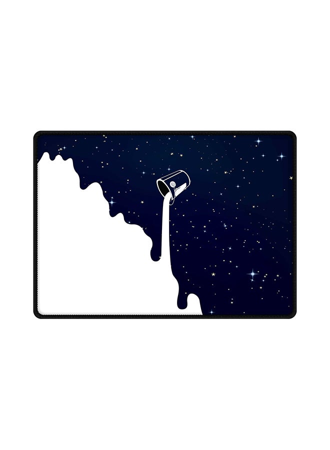 ستايلايزد لوحة ماوس بطبعة على شكل مجرة درب التبانة ومزودة بقاعدة مطاطية مضادة للانزلاق متعدد الألوان