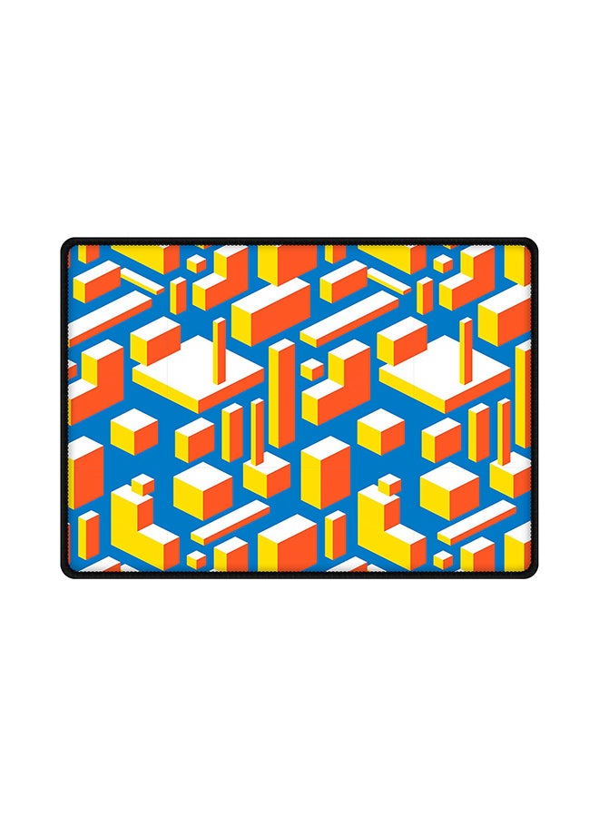 3D Geometry Printed Gaming Mouse Pad Multicolour