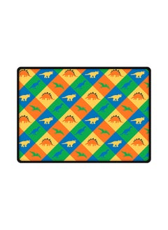Dino Checker Rubber Base Gaming Mouse Pad Multicolour