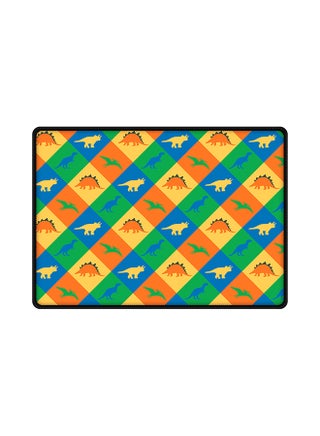 Dino Checker Rubber Base Gaming Mouse Pad Multicolour - v1581583853/N34477180A_1