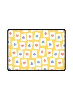 Card Spread Design Rubber Base Gaming Mouse Pad Multicolour