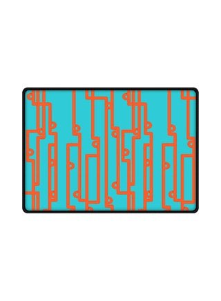 Pipe Puzzle Rubber Base Gaming Mouse Pad Multicolour - v1581583856/N34477177A_1