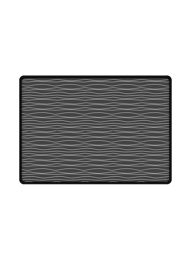 Stylizedd Squiggly Lines Mouse Pad Grey