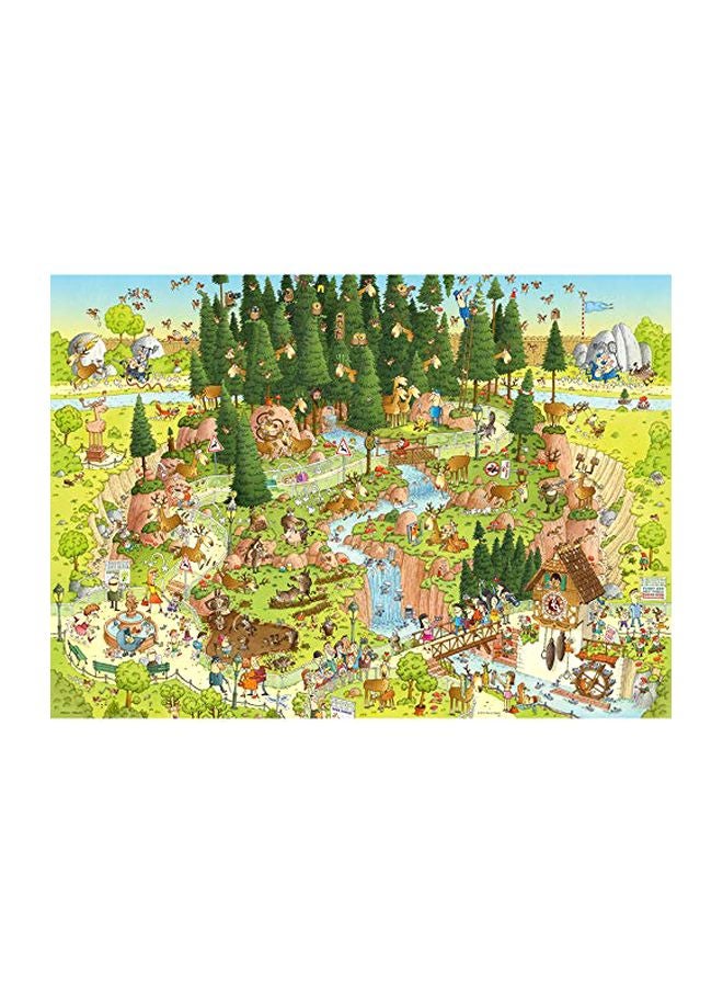 هاي لعبة ألغاز بتصميم موائل الغابة من 1000 قطعة طراز HY29638 - Image 2