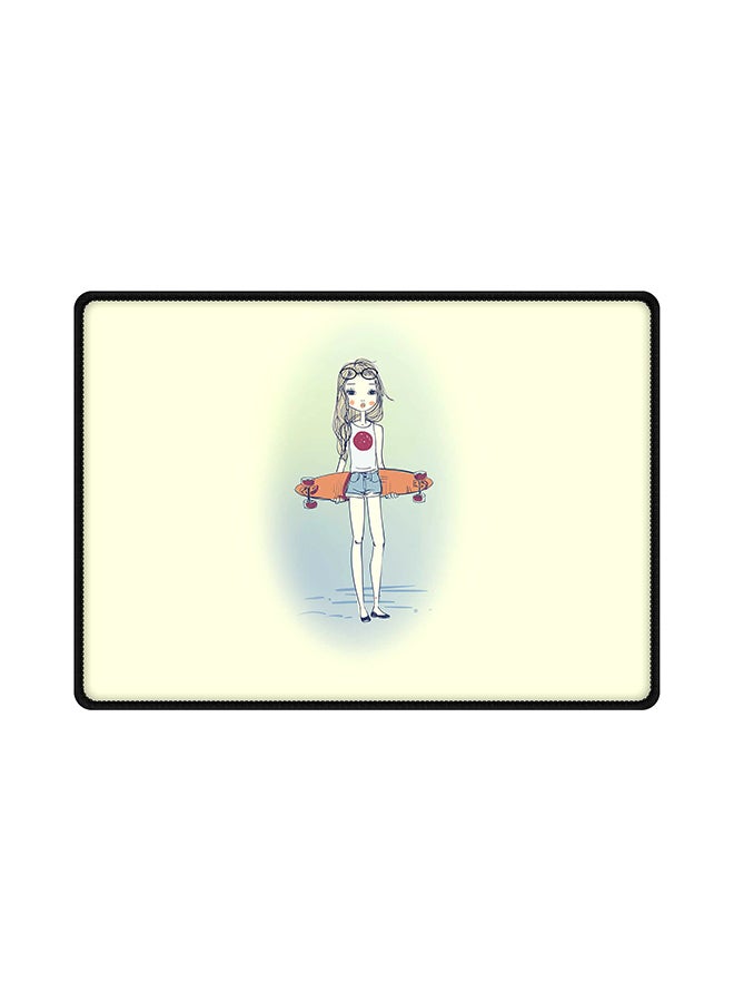 Stylizedd Skater Girl Rubber Base Gaming Mouse Pad Multicolour 