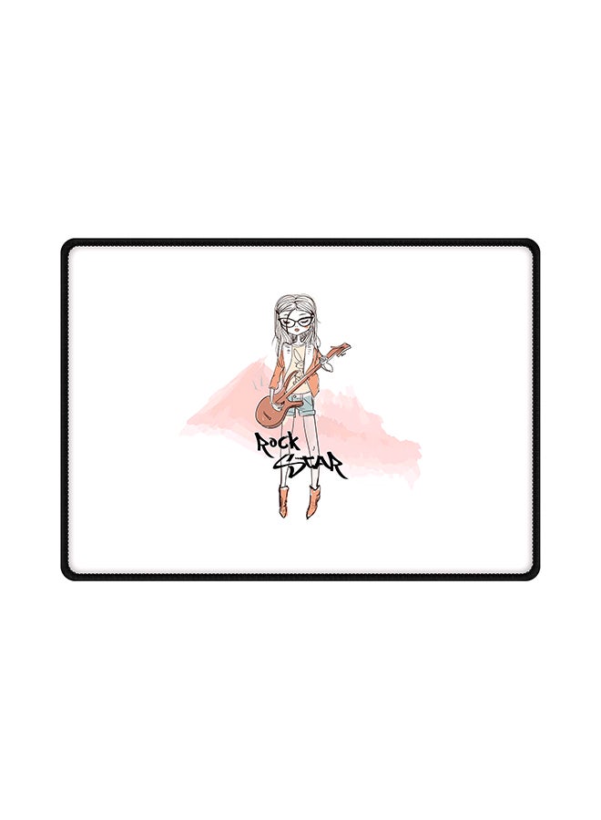 Stylizedd Rockstar Girl Gaming Mouse Pad Multicolour