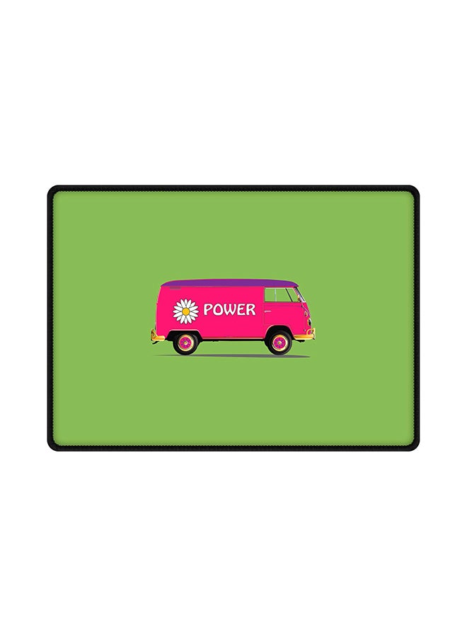 ستايلايزد لوحة ماوس مصنوعة من المطاط وبتصميم فلاور باور متعدد الألوان