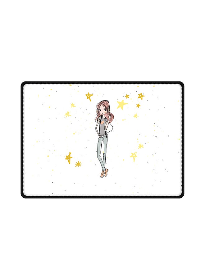 Stylizedd Girl Next Door Gaming Mouse Pad Multicolour