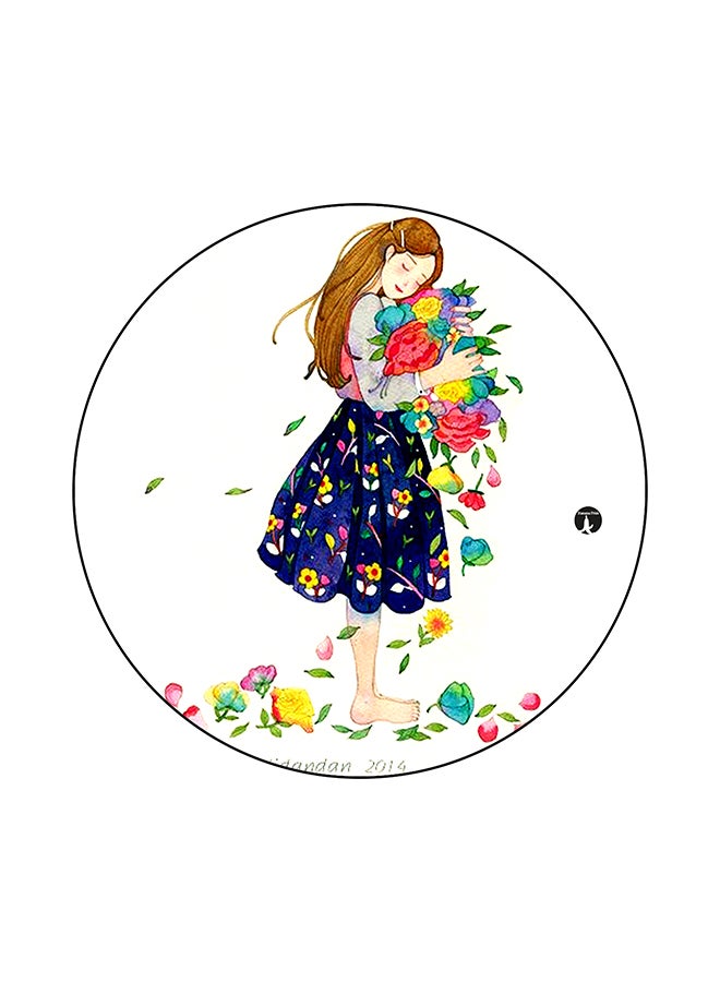 بي بي لوحة ماوس مطبوع عليها رسمة فتاة متعدد الألوان