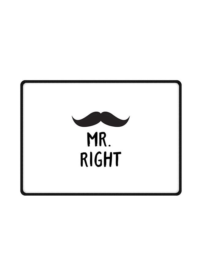 Stylizedd Mr. Right Mouse Pad Black/White