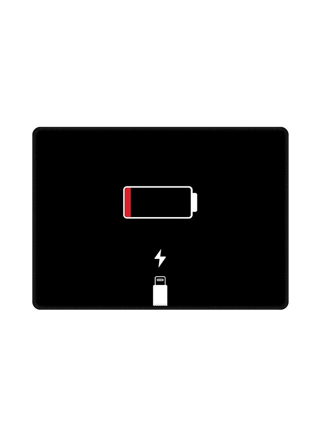 ستايلايزد لوحة ماوس بتصميم بطارية فارغة أسود