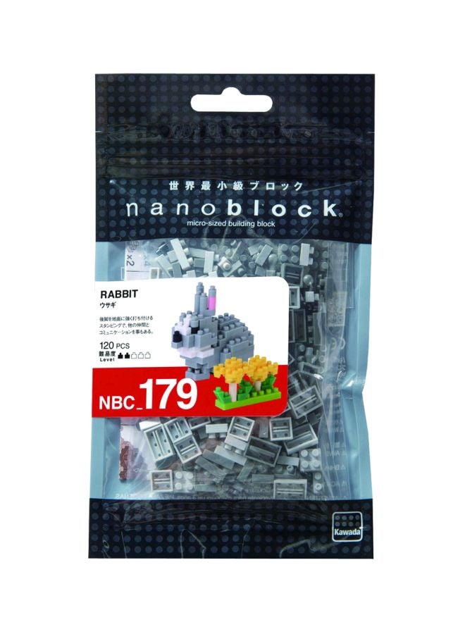 Nanoblock NBC179 120-Piece Rabbit Building Block 120 10+ Years - Image 2