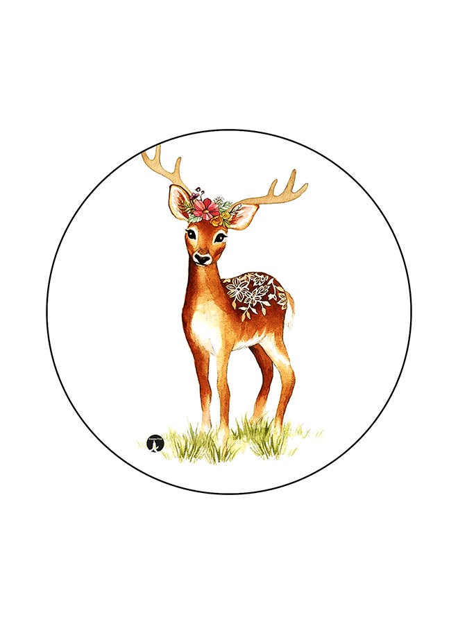 BP Deer Printed Mouse Pad Multicolour