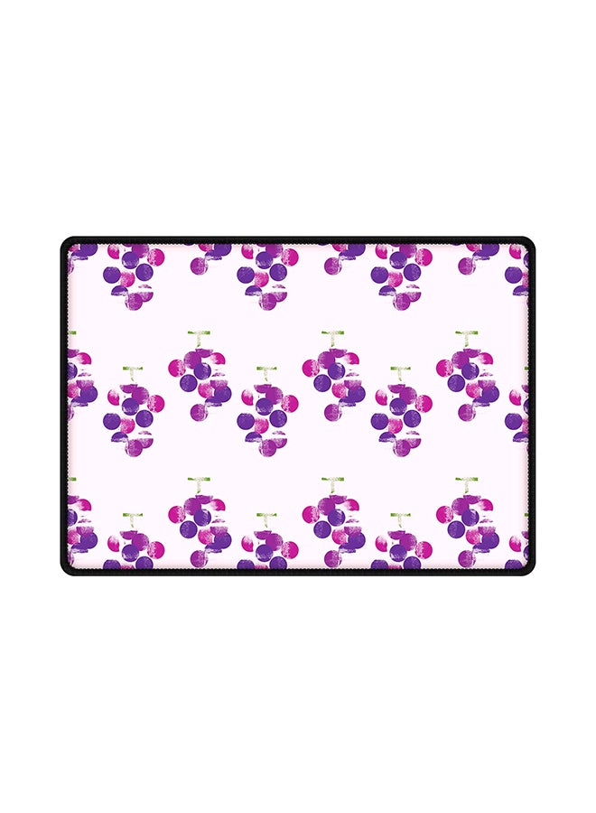 ستايلايزد لوحة ماوس بقاعدة مطاطية ومزينة بطبعة عناقيد عنب متعدد الألوان