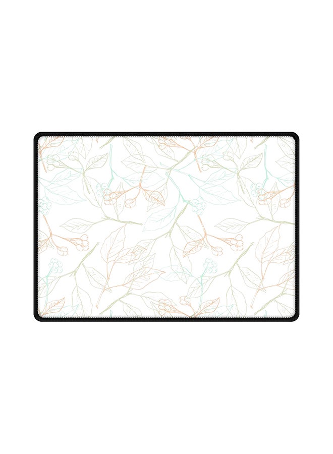 ستايلايزد لوحة ماوس بتصميم أوراق الربيع الرقيقة متعدد الألوان