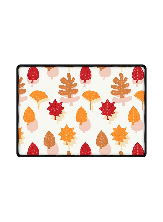 Stylizedd Autumn Scribble Mouse Pad With Non Slip Rubber Base Multicolour