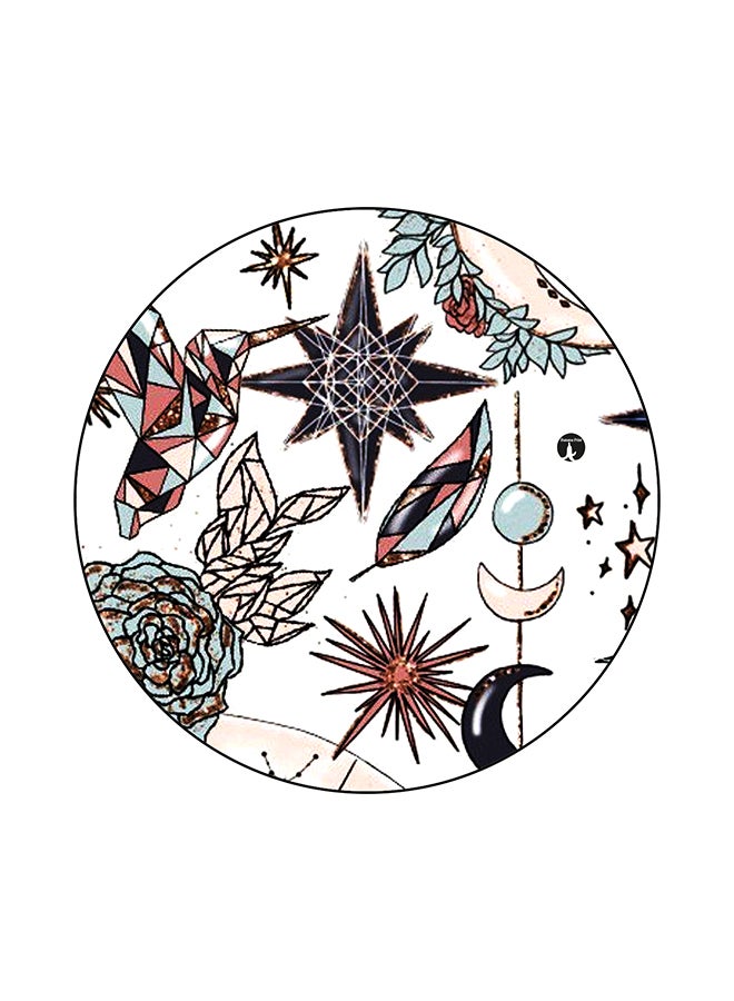 لوح ماوس بطبعة نباتات متعدد الألوان