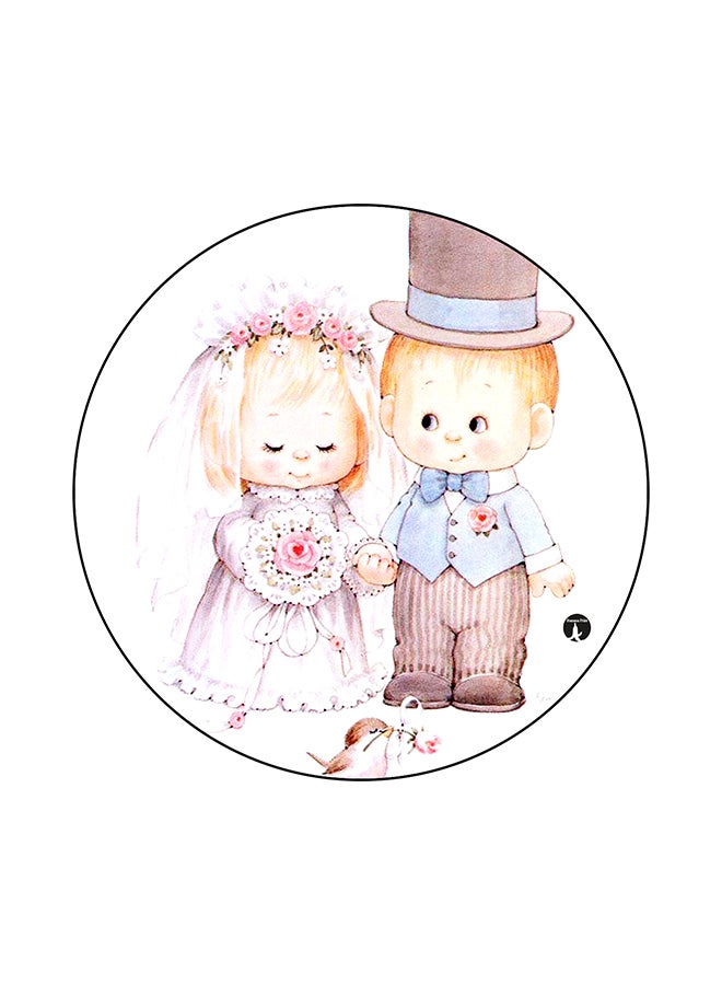 BP Vintage Art Printed Mouse Pad Multicolour