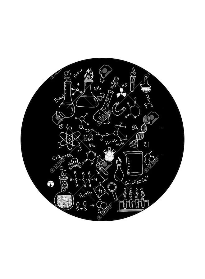 Science Print Mouse Pad Multicolour