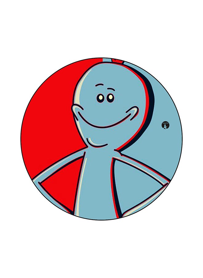 BP A Blue Man Printed Mouse Pad Blue/Red/Black