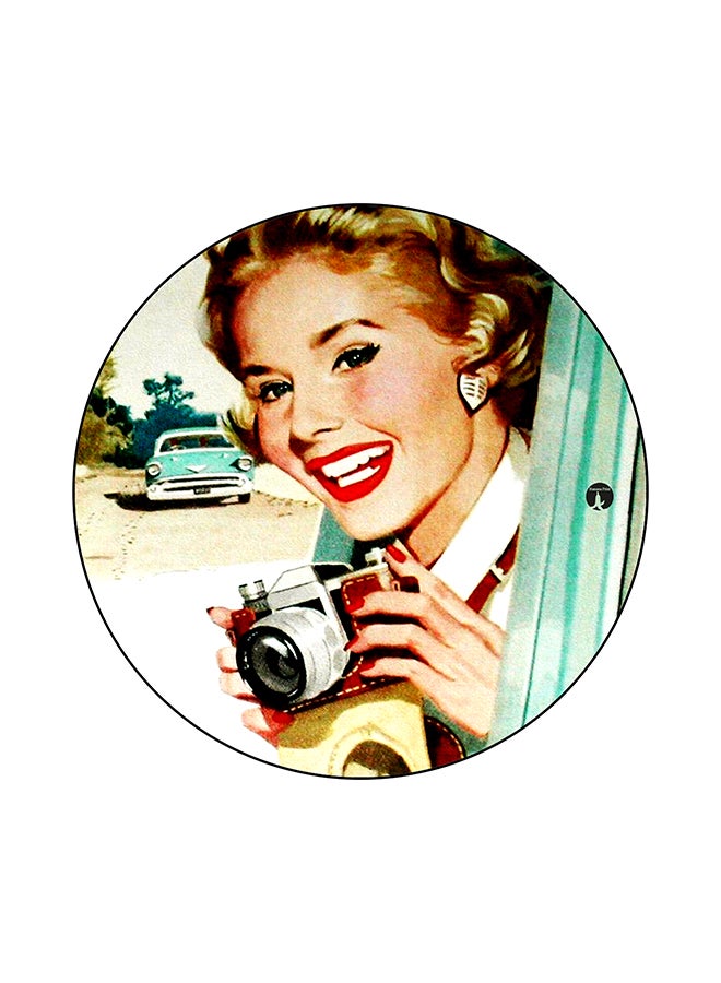 BP Vintage Art Printed Mouse Pad Multicolour
