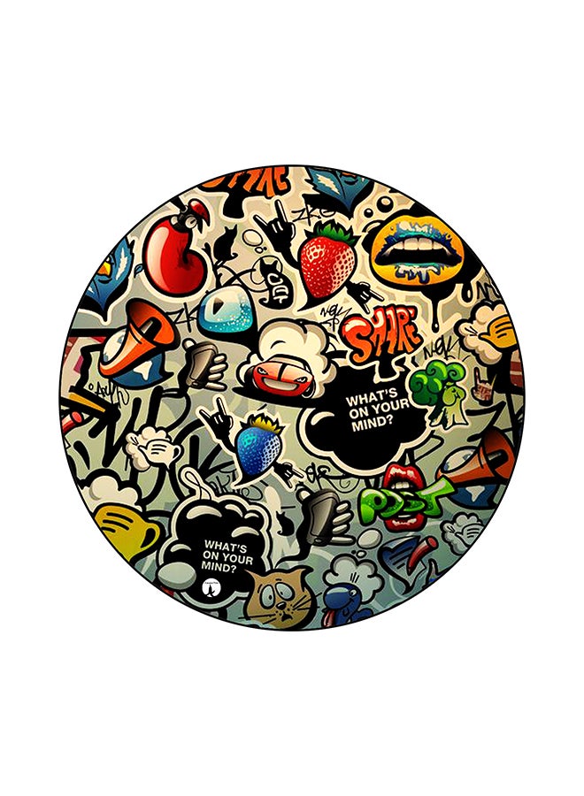 BP Graffiti Art Print Mouse Pad Multicolour