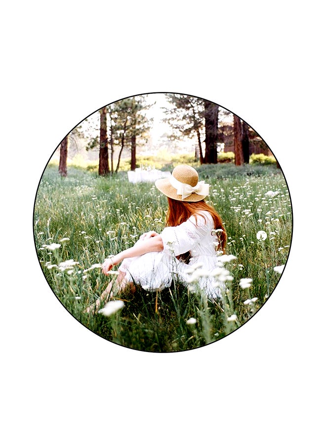 Girl Printed Mouse Pad Multicolour