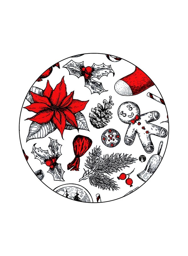 لوح ماوس بطبعة أشياء عشوائية متعدد الألوان